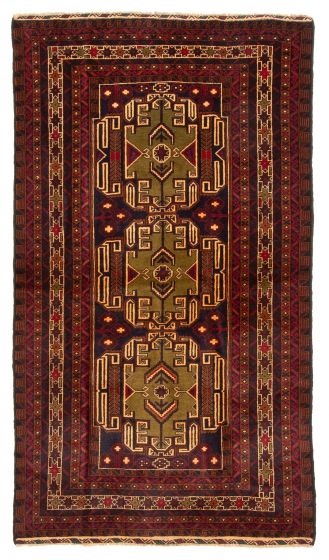 Tapis teimani 3'11" x 6'10" en laine