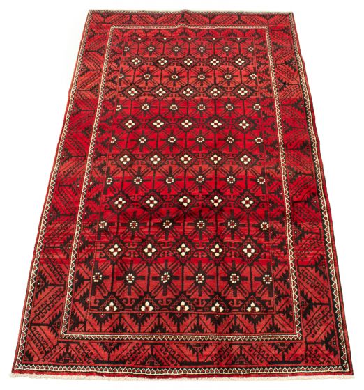Persian Style 5'4" x 9'3" Hand-knotted Wool Rug 