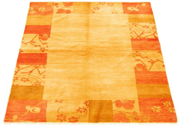 Pakistani Peshawar Ziegler 4'3" x 6'1" Hand-knotted Wool Rug 