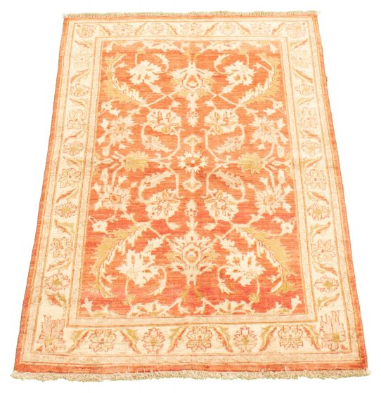 Afghan Chobi Finest 3'10" x 5'7" Hand-knotted Wool Rug 