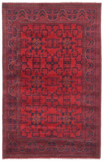 Afghan Finest Khal Mohammadi 4'2" x 6'7" Hand-knotted Wool Rug 