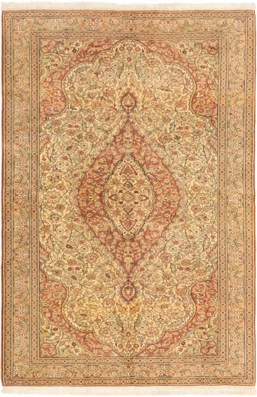 Turkish Anatolian 6'8" x 9'9" Hand-knotted Wool Rug 