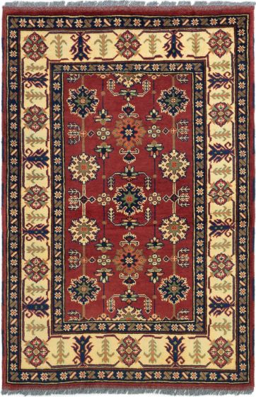 Afghan Finest Kargahi 3'3" x 4'10" Hand-knotted Wool Rug 