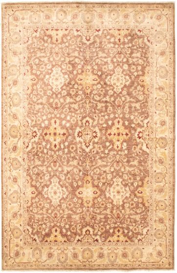 Pakistani Peshawar Oushak 5'10" x 9'5" Hand-knotted Wool Rug 