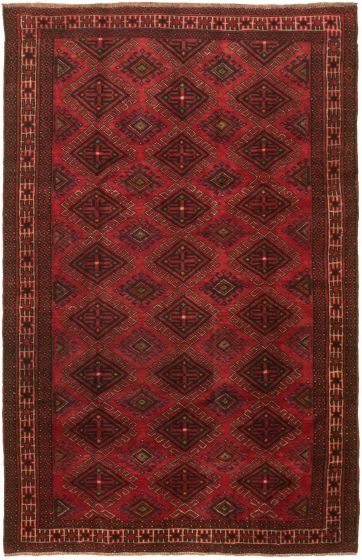 Persian Style 4'11" x 7'10" Hand-knotted Wool Rug 