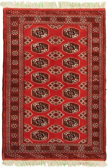 Turkmenistan Turkman 3'3" x 4'9" Hand-knotted Wool Rug 
