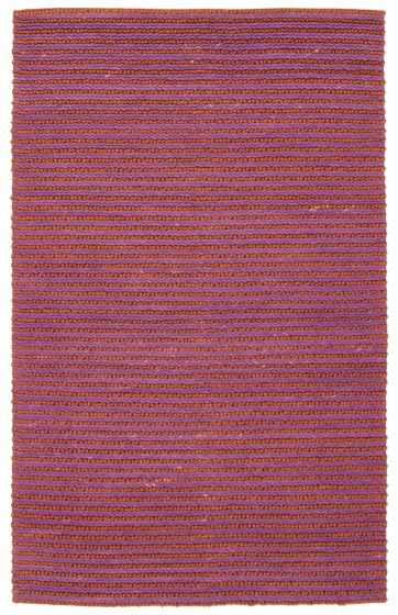 Indian Sienna 5'1" x 8'0" Braided Weave Wool Rug 