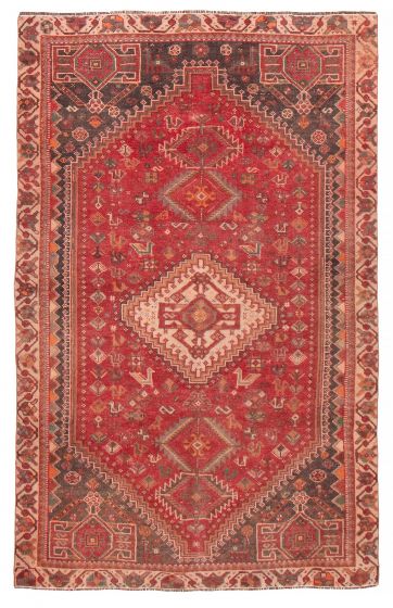 Persian Style 4'7" x 7'7" Hand-knotted Wool Rug 