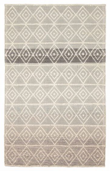 Indian Sienna 4'11" x 7'11" Braid weave Wool Rug 