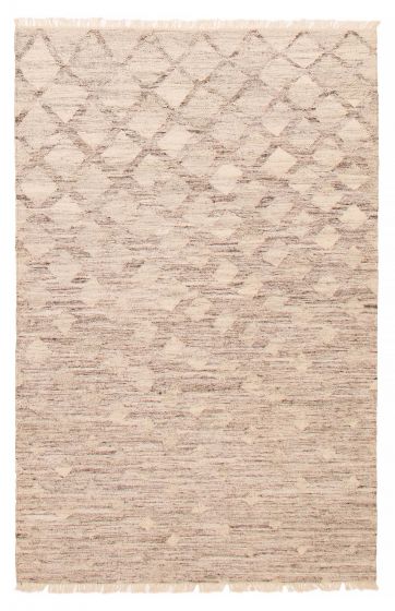Turkish Ankara 5'0" x 7'10" Flat-Weave Wool Kilim 