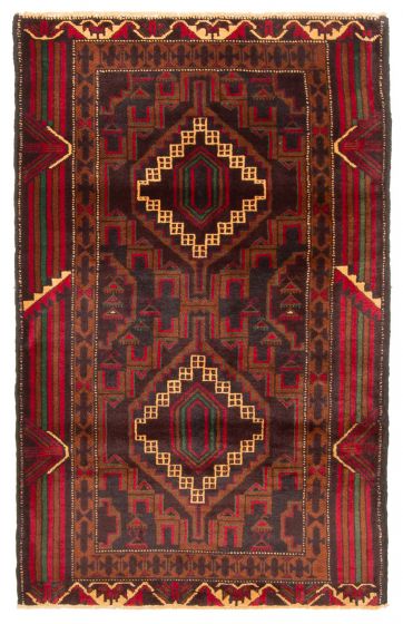 Tapis teimani 2'11" x 4'9" en laine