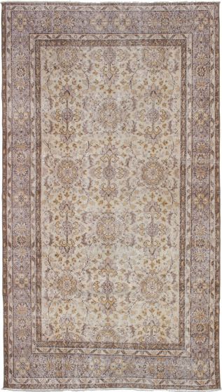 Turkish Melis Vintage 4'8" x 8'9" Hand-knotted Wool Rug 
