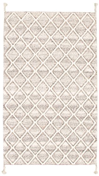 Indian Tangier 4'11" x 8'2" Hand-knotted Wool Rug 