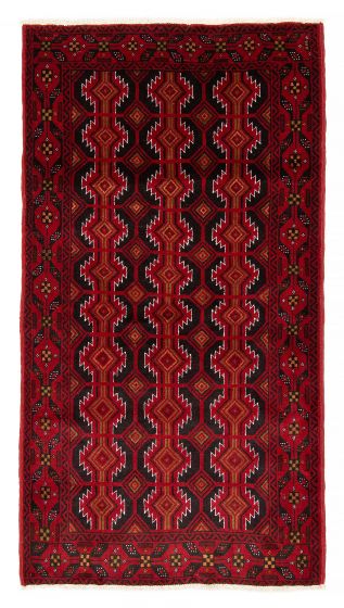 Afghan Royal Baluch 3'4" x 6'1" Hand-knotted Wool Rug 