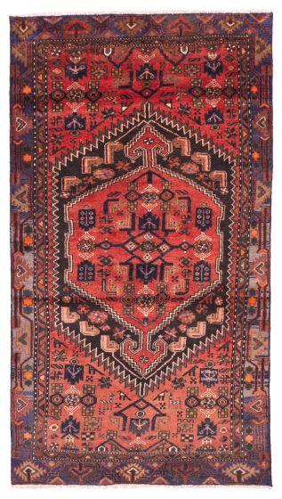 Persian Style 3'11" x 7'0" Hand-knotted Wool Rug 
