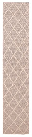 Indian Sienna 2'3" x 11'6" Braid weave Wool Rug 