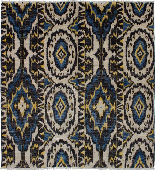 Indian Shalimar 5'11" x 6'3" Hand-knotted Wool Rug 