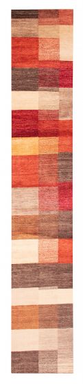 Pakistani Finest Peshawar Ziegler 2'7" x 14'3" Hand-knotted Wool Rug 