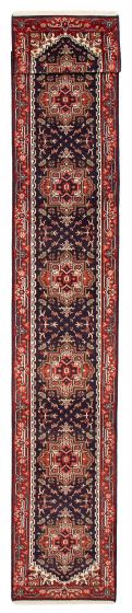 Indian Serapi Heritage 2'6" x 23'9" Hand-knotted Wool Runner Rug 