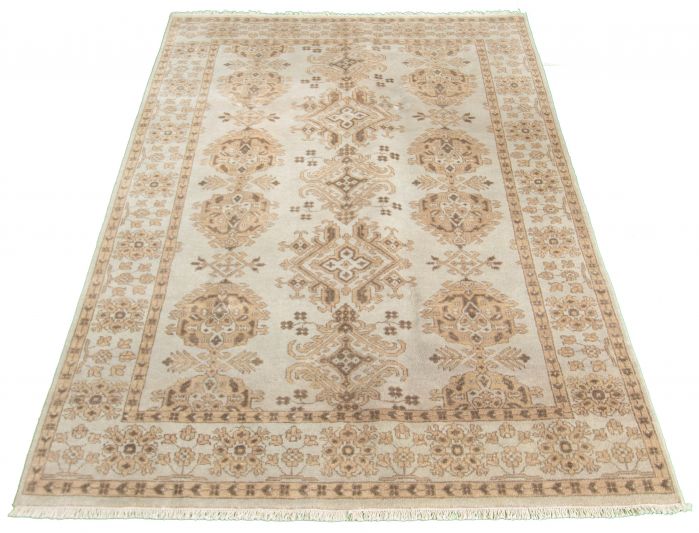 Indian Jamshidpour 6'1" x 9'0" Hand-knotted Wool Rug 