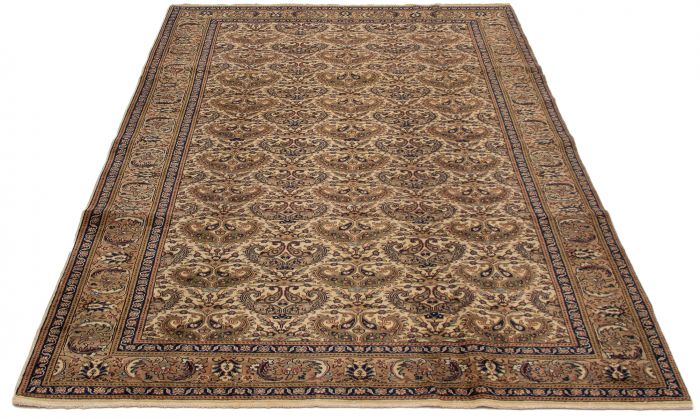 Turkish Kayseri Vintage 6'6" x 9'5" Hand-knotted Wool Rug 