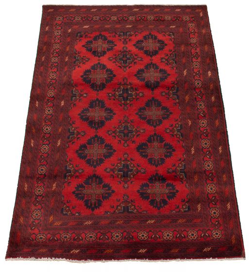 Afghan Finest Khal Mohammadi 4'2" x 6'8" Hand-knotted Wool Rug 