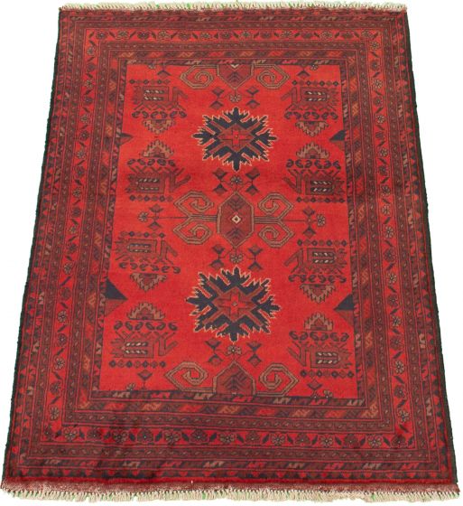 Afghan Finest Khal Mohammadi 3'3" x 4'10" Hand-knotted Wool Rug 