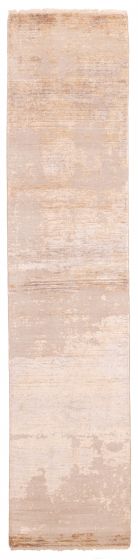 Indian Legacy 2'6" x 11'5" Hand-knotted Silk & Wool Runner Rug 