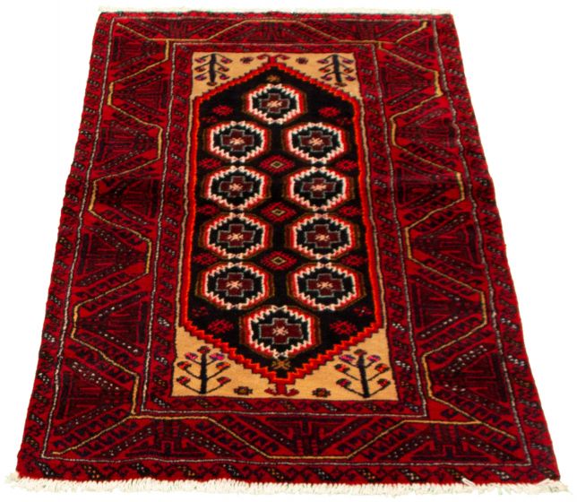 Afghan Teimani 3'1" x 6'4" Hand-knotted Wool Rug 