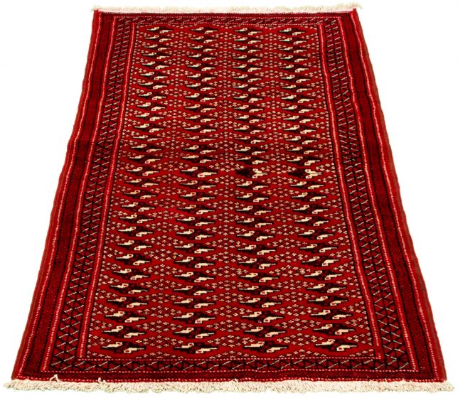 Afghan Akhjah 3'9" x 7'1" Hand-knotted Wool Rug 