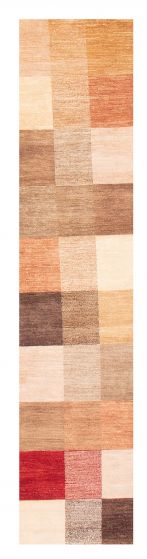Pakistani Finest Peshawar Ziegler 2'7" x 10'3" Hand-knotted Wool Rug 