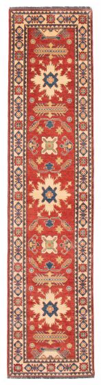 Afghan Finest Ghazni 2'8" x 11'3" Hand-knotted Wool Rug 