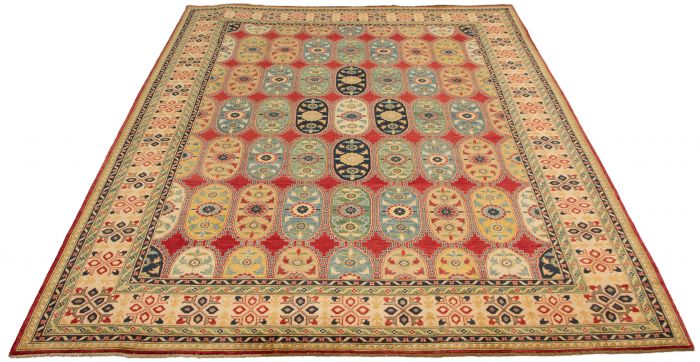 Afghan Finest Ghazni 9'1" x 12'3" Hand-knotted Wool Rug 