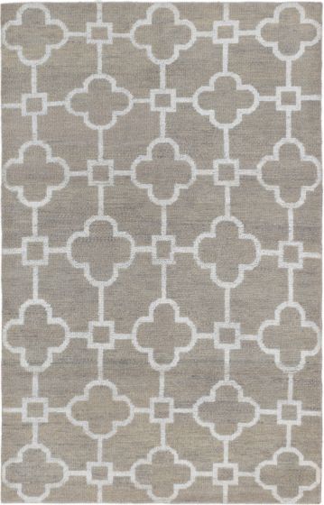 Indian La Seda 5'2" x 8'1" Hand-knotted Silk, Wool Rug 
