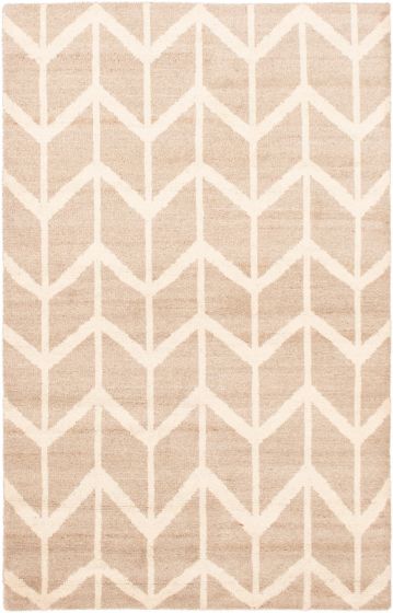 Indian Tangier 5'1" x 8'2" Hand-knotted Wool Rug 