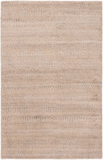 Indian Tangier 5'1" x 7'11" Hand-knotted Wool Rug 