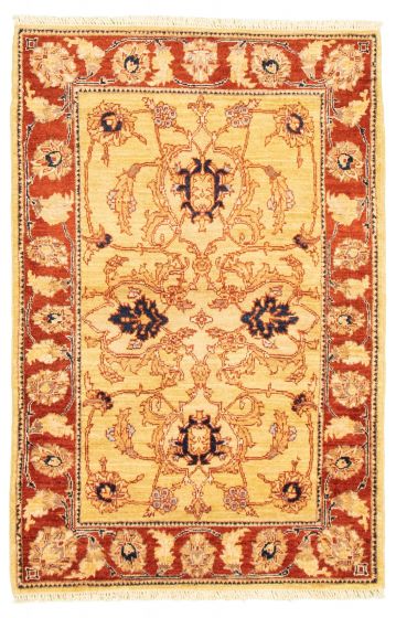 Afghan Chobi Finest 3'3" x 4'10" Hand-knotted Wool Rug 