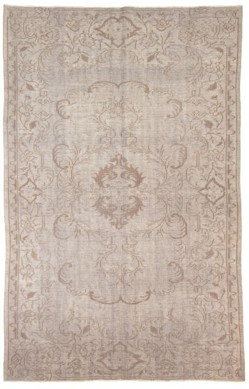 Turkish Antalya Vintage 6'0" x 9'4" Hand-knotted Wool Rug 