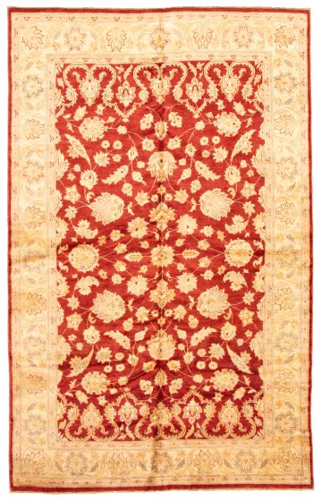 Afghan Chobi Finest 6'7" x 10'6" Hand-knotted Wool Rug 