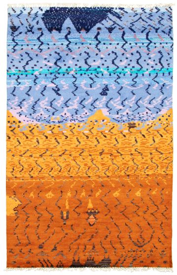 Pakistani Pak Finest Marrakesh 5'9" x 9'0" Hand-knotted Wool Rug 