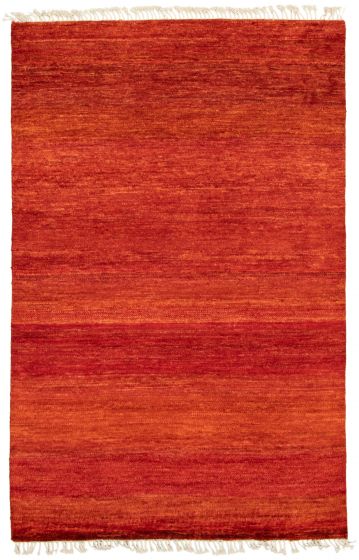 Pakistani Pak Finest Gabbeh 5'2" x 7'11" Hand-knotted Wool Rug 