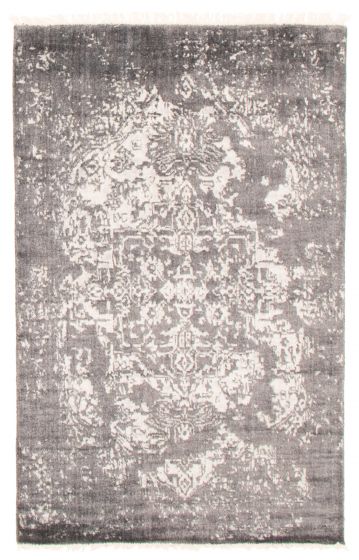 Tapis la seda 3'10" x 6'1" en soie artificielle
