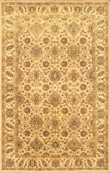 Indian Jamshidpour 5'8" x 8'9" Hand-knotted Wool Rug 