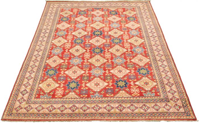 Afghan Finest Ghazni 6'8" x 10'0" Hand-knotted Wool Rug 