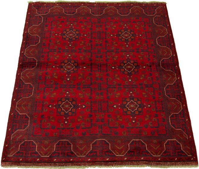Afghan Finest Khal Mohammadi 5'0" x 6'2" Hand-knotted Wool Rug 