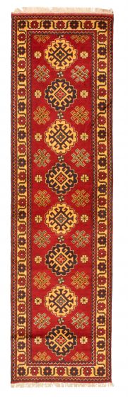 Afghan Finest Kargahi 2'7" x 9'11" Hand-knotted Wool Rug 
