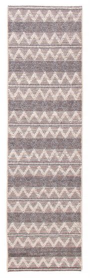 Indian Sienna 2'9" x 10'0" Braid weave Wool Rug 