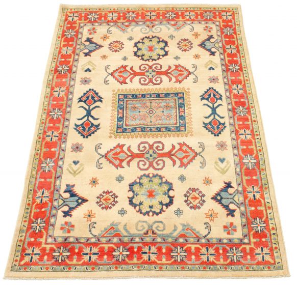 Afghan Finest Ghazni 4'10" x 7'5" Hand-knotted Wool Rug 