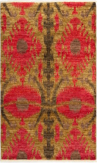 Indian Shalimar 4'7" x 7'6" Hand-knotted Wool Rug 