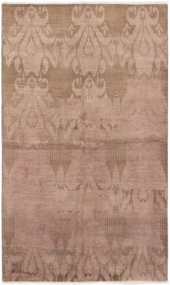 Indian Vibrance 4'10" x 8'2" Hand-knotted Wool Rug 